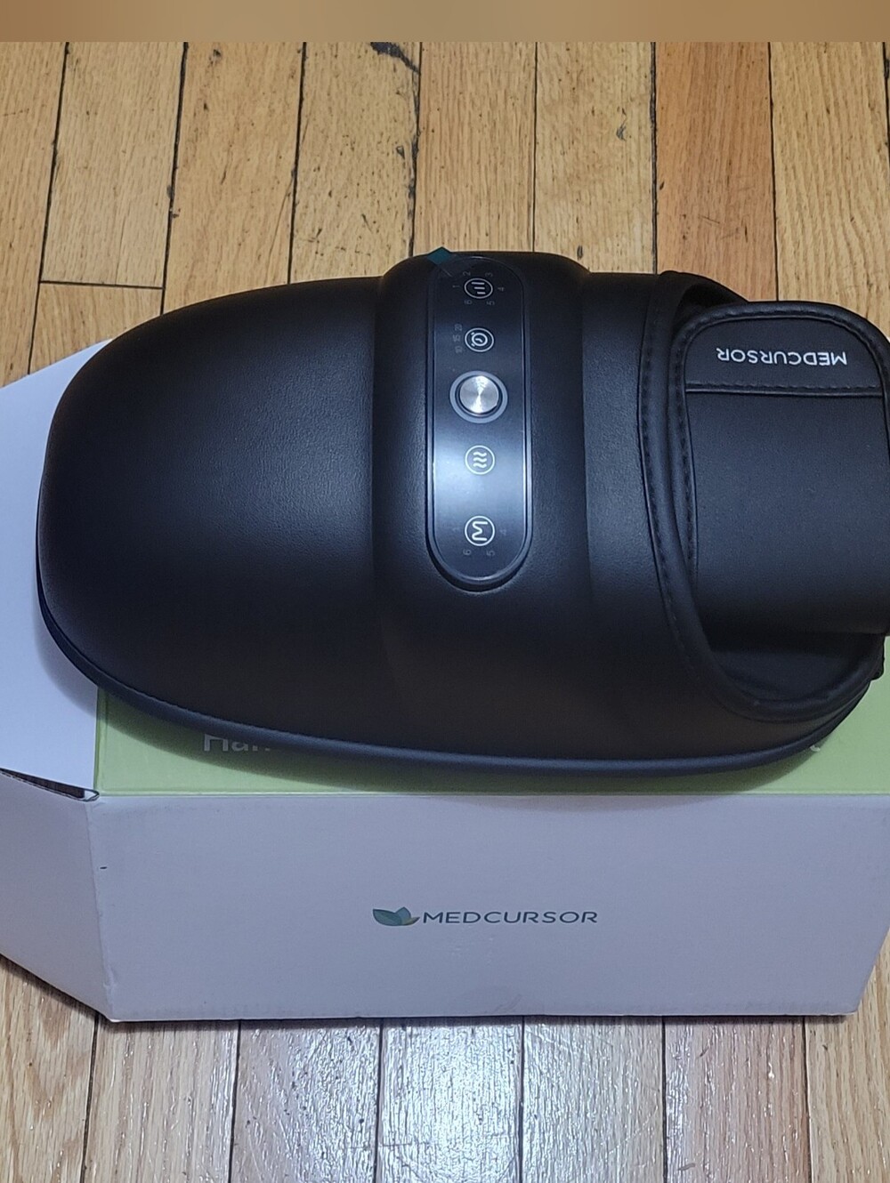 Black Foot Massager with Intuitive Controls - Black
